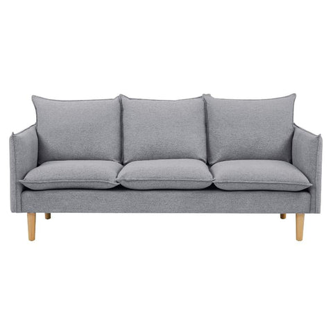 Sofas, Armchairs & Couches Sinatra 3 Seater Fabric Sofa Lounge Couch Grey