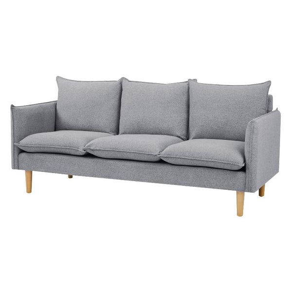 Sofas, Armchairs & Couches Sinatra 3 Seater Fabric Sofa Lounge Couch Grey