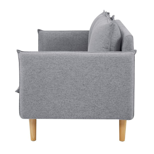 Sofas, Armchairs & Couches Sinatra 3 Seater Fabric Sofa Lounge Couch Grey