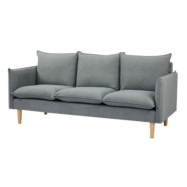 Sofas, Armchairs & Couches Sinatra 3 Seater Fabric Sofa Lounge Couch Dark Grey