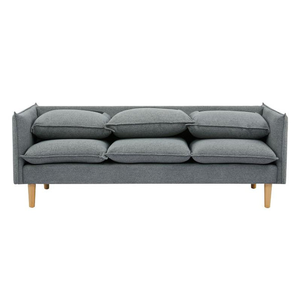 Sofas, Armchairs & Couches Sinatra 2 + 3 Seater Fabric Sofa Lounge Couch Dark Grey