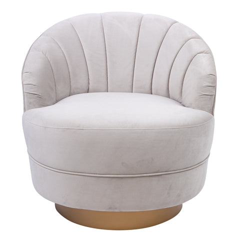 Sofas, Armchairs & Couches Bronte Fabric Swivel Occasional Chair Lounge Seat Cream