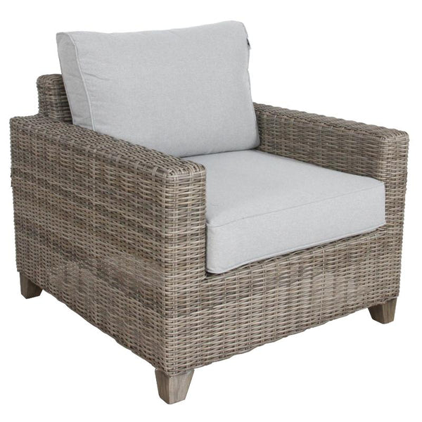 Patio Chairs Sophy 1 Seater Wicker Rattan Outdoor Sofa Chair Lounge