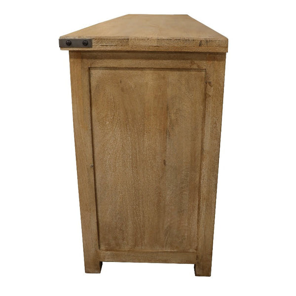 Sideboards & Buffets Gloriosa Buffet Table 180Cm 4 Door 5 Drawer Solid Mango Timber Wood Honey Wash