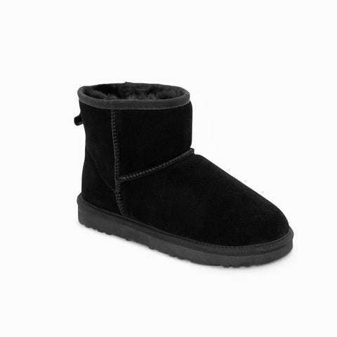 Slippers Ugg Boots Genuine Australian Sheepskin Unisex Mini Classic Suede (Black Eu36)