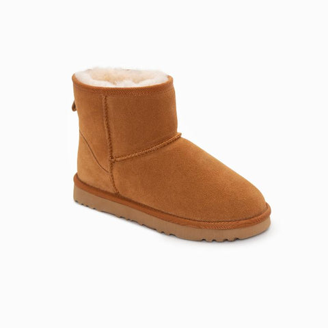 Slippers Ugg Boots Genuine Australian Sheepskin Unisex Mini Classic Suede (Chestnut Eu36)