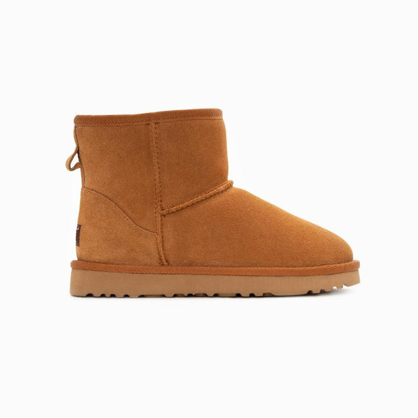 Slippers Ugg Boots Genuine Australian Sheepskin Unisex Mini Classic Suede (Chestnut Eu43)