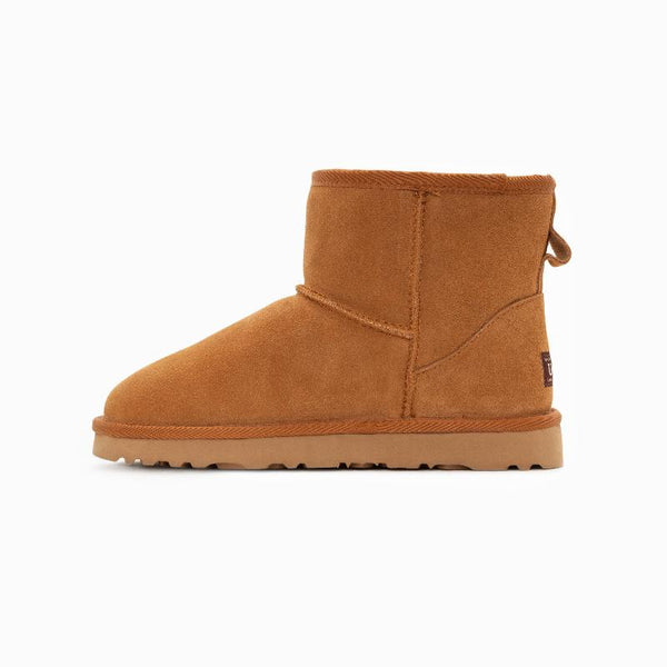 Slippers Ugg Boots Genuine Australian Sheepskin Unisex Mini Classic Suede (Chestnut Eu43)