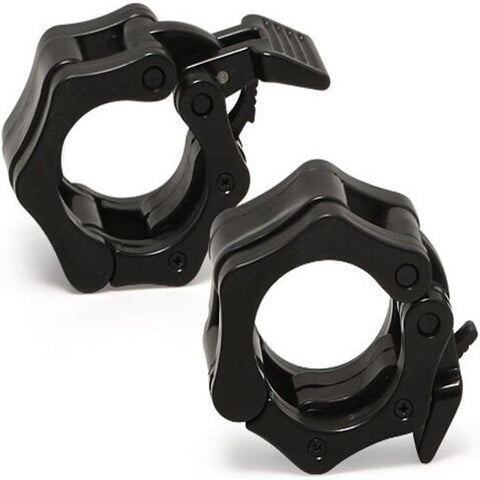 Barbells & Attachments 2Pcs 1In / 25Mm Dumbbell Clamps Barbell Collars Clips Plates Black