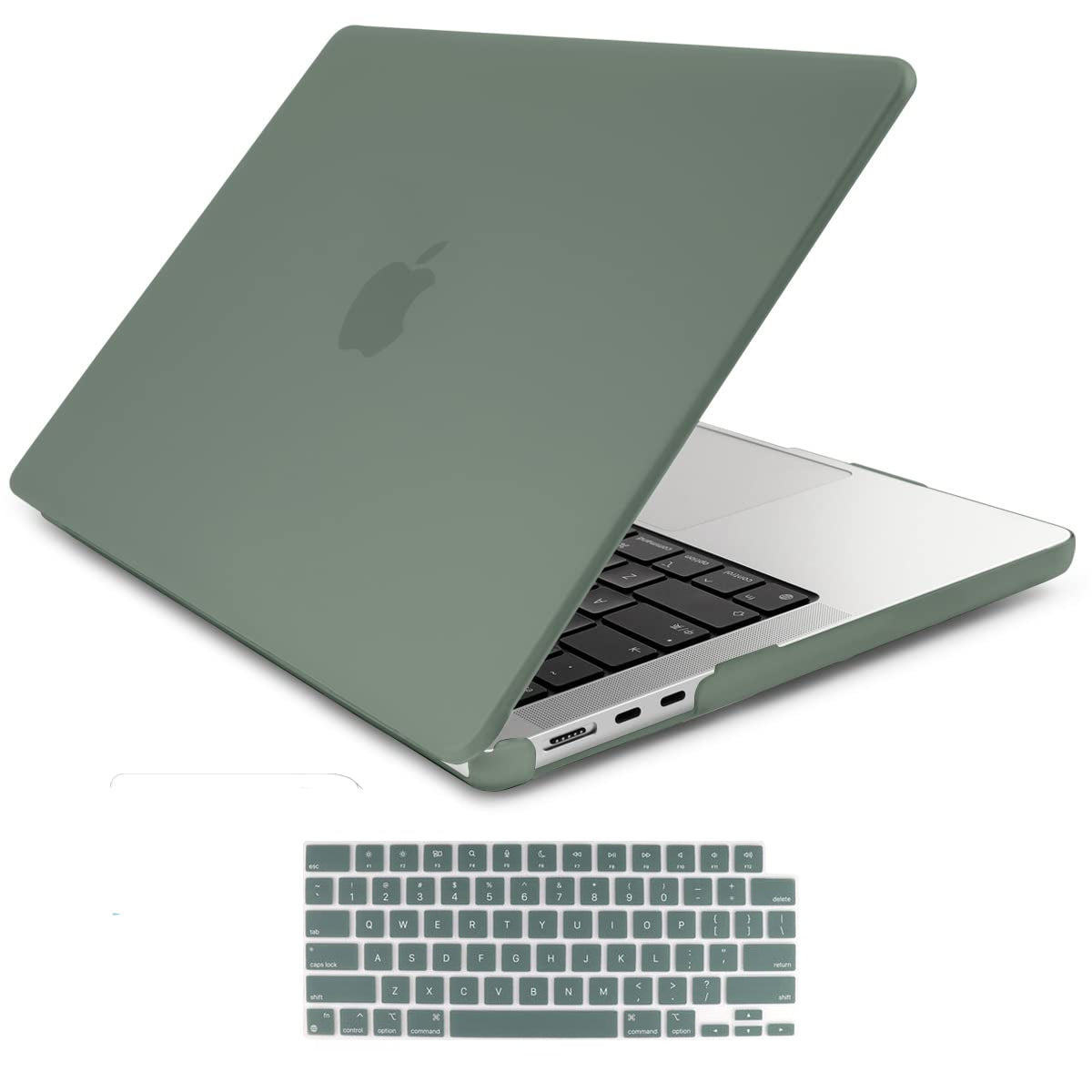 Laptop Cases & Bags Suitable For 2023 2022 Macbook Air 13 Inch Case M2 Model A2681 Hard Shell Keyboard Cover Midnight Green