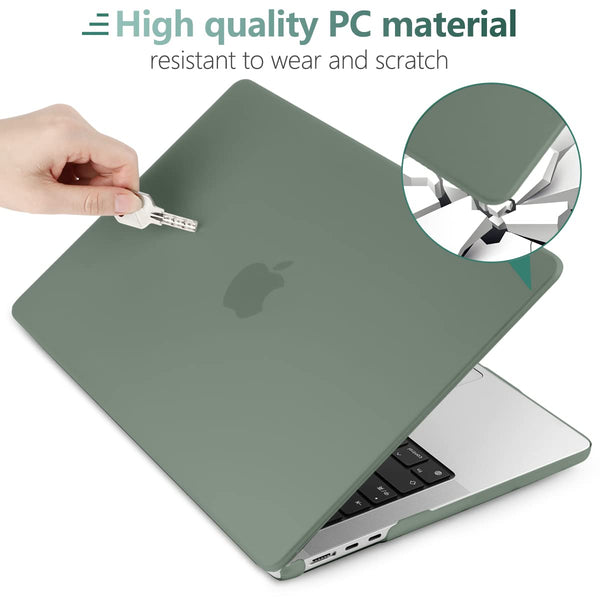 Laptop Cases & Bags Suitable For 2023 2022 Macbook Air 13 Inch Case M2 Model A2681 Hard Shell Keyboard Cover Midnight Green