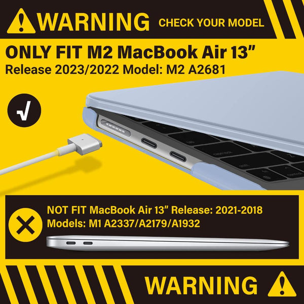 Laptop Cases & Bags Suitable For 2023 2022 Macbook Air 13 Inch Case M2 Model A2681 Hard Shell Keyboard Cover