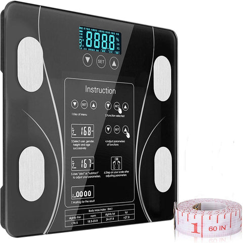 Bathroom Scales Lcd Scales Body Weight Bathroom Room Fat Gym Fitness Bmi Bmr