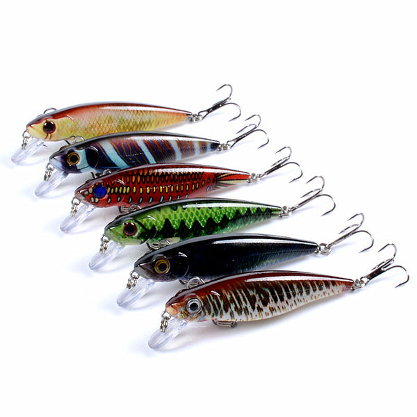 Baits & Lures 6X Popper Poppers 8.6Cm Fishing Lure Lures Surface Tackle Fresh Saltwater