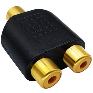 Audio Cables & Adapters Rca Female To Audio Splitter Adapter Connector Coupler