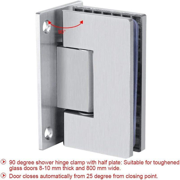 Cabinets & Cupboards 90 Degree Glass Door Cupboard Showcase Cabinet Clamp Shower Doors Hinge 304 Steel