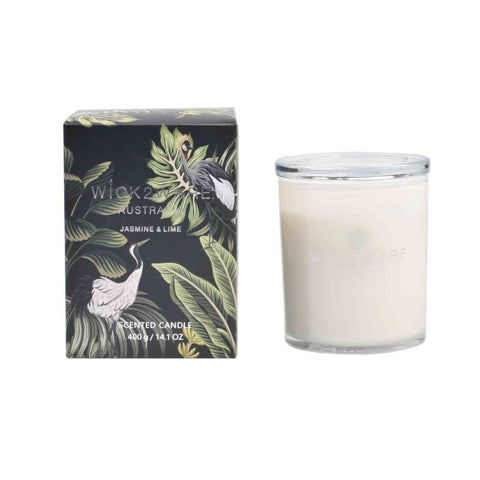 Candles Wick2ware Australia Scented Candle Jasmine And Lime 400G/14.1 Oz