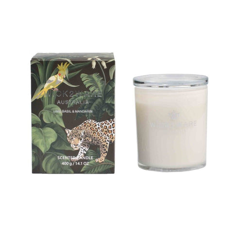 Candles Wick2ware Australia Scented Candle Lime Basil And Mandarin 400G/14.1 Oz