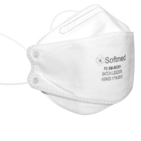 Face Masks Australia Made E Med P2 N95 Surgical Respirator Masks White 20 Pack