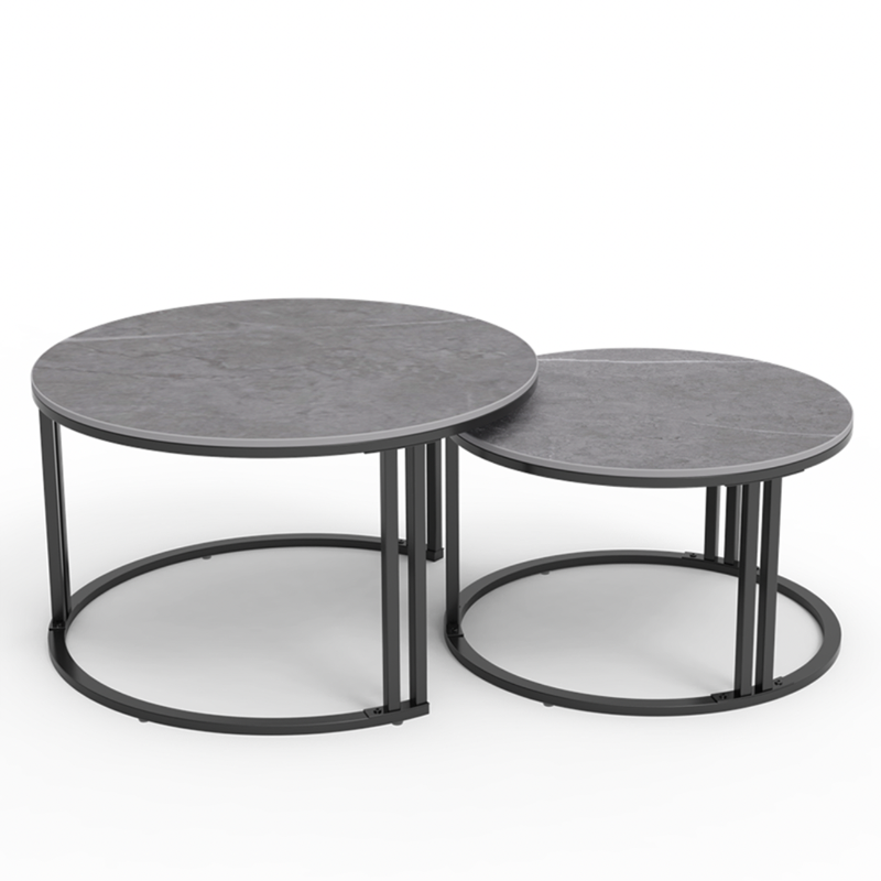 Coffee Tables Interior Ave Premier Nested Coffee Table Set Grey Stone