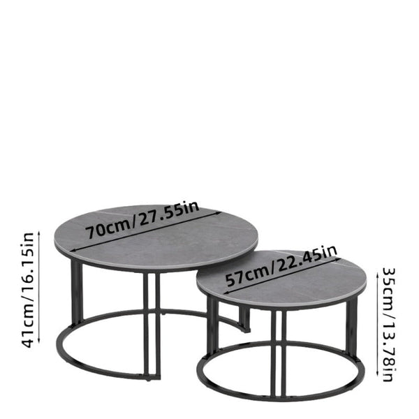 Coffee Tables Interior Ave Premier Nested Coffee Table Set Grey Stone