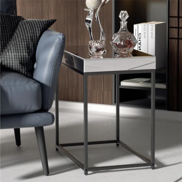 Side Tables Interior Ave Monroe Mirror Bedside / Side Table