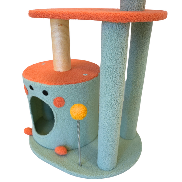 Furniture & Scratchers Petwiz 85Cm Vivid Cat Tree Scratching Post Pole