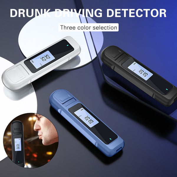 Electronic Breathalysers Alcohol Breathalyzer Drink Tester Dui Lcd Analyzer Handbag Pocket Size Black Free Post