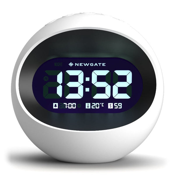 Alarm Clocks & Clock Radios Newgate Centre Of The Earth Lcd Alarm Clock White