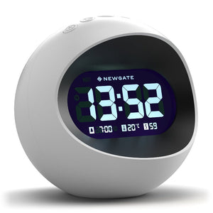 Alarm Clocks & Clock Radios Newgate Centre Of The Earth Lcd Alarm Clock White