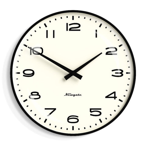 Wall Clocks Newgate Radio City Wall Clock Black Arabic Dial Matte