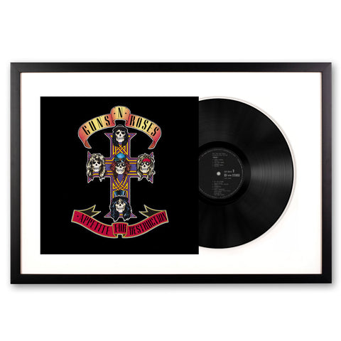 Wall Hangings Framed Guns And Roses Appetite For Destruction Vinyl Album Art