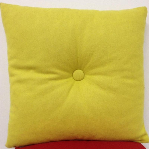 Cushions & Decorative Pillows Button Mustard Yellow Pre Filled 40X40cm Cushion Or Chair Pad