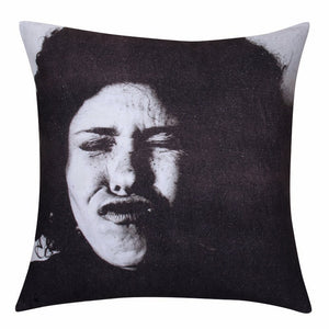 Cushion Covers Blaze Black And White Face Cushion Cover