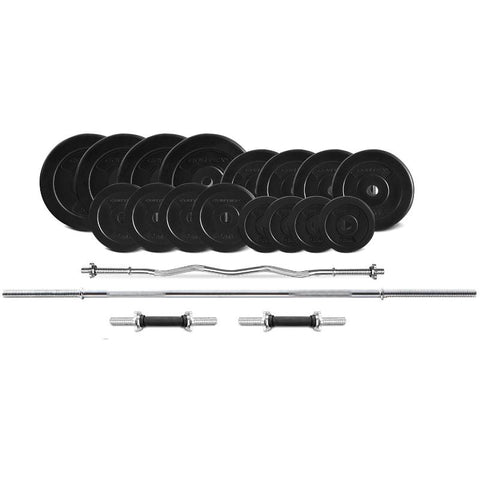 Barbells & Attachments Cortex 90Kg Enduracast Barbell Weight Set