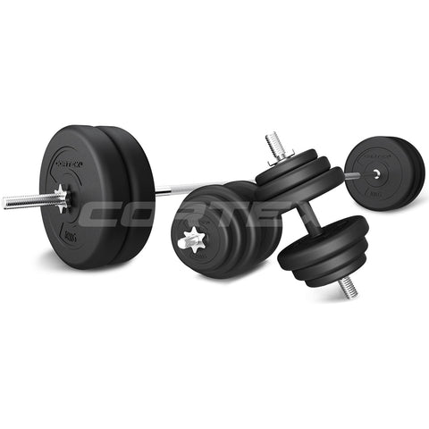 Barbells & Attachments Cortex 85Kg Endurashell Barbell & Dumbbell Weight Set