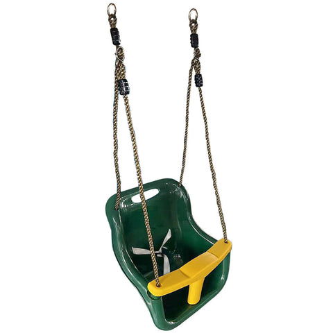 Outdoor Swings Lifespan Kids Baby Seat Green And Yellow Short Rope 54Cm