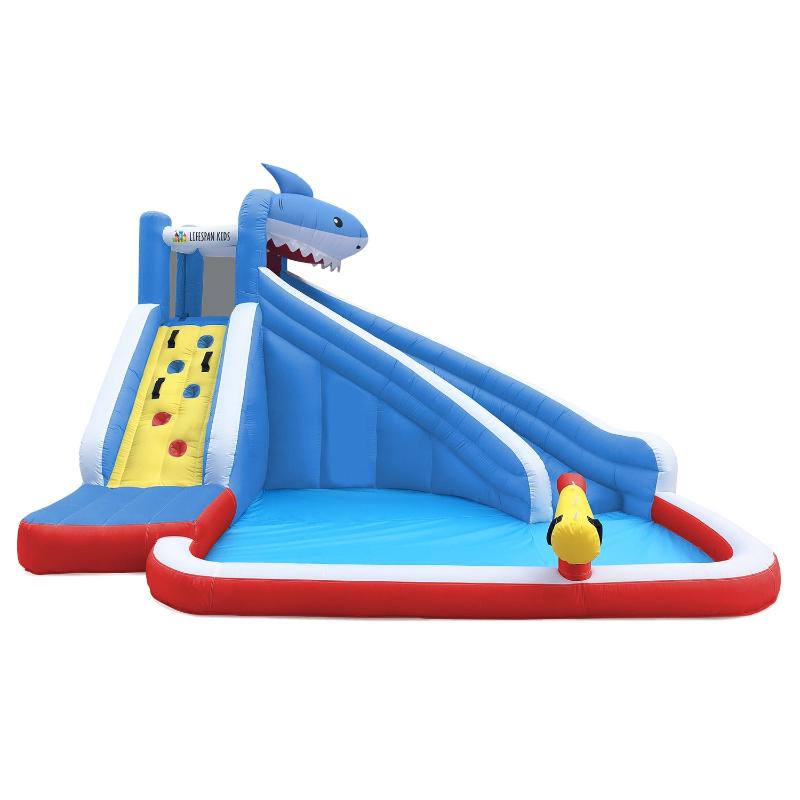 Inflatable & Kid Pools Lifespan Kids Sharky Slide & Splash Inflatable