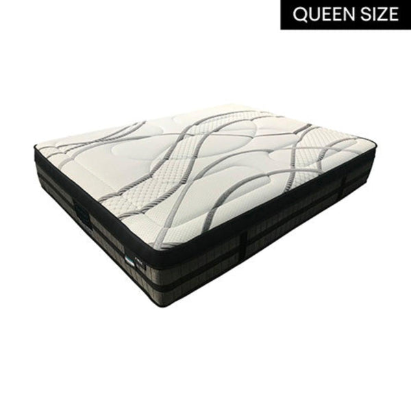 Mattresses Queen Mattress Pocket Coil Spring Foam Firm Bed 32Cm Thick