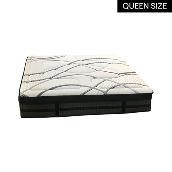 Mattresses Queen Mattress Pocket Coil Spring Foam Firm Bed 32Cm Thick