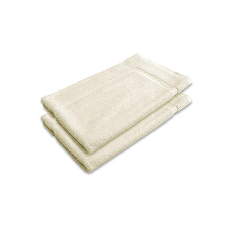 Bath Mats, Rugs & Toilet Covers 800Gsm Set Of 2 Cotton Bath Mat Ivory