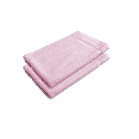 Bath Mats, Rugs & Toilet Covers 800Gsm Set Of 2 Cotton Bath Mat Pink