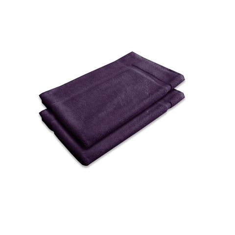 Bath Mats, Rugs & Toilet Covers 800Gsm Set Of 2 Cotton Bath Mat Plum