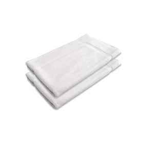 Bath Mats, Rugs & Toilet Covers 800Gsm Set Of 2 Cotton Bath Mat White