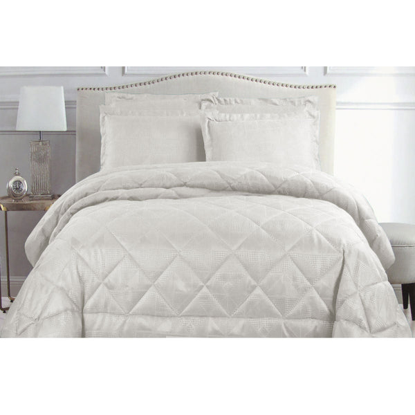 King Comforter Sets Hotel Living Eli Jacquard Comforter Set King White