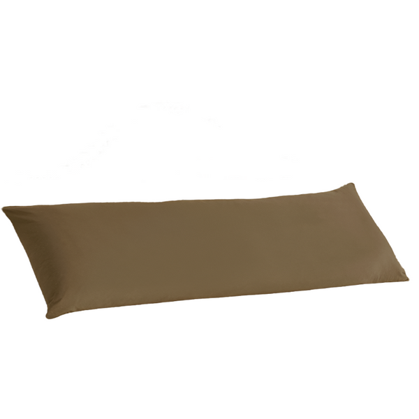 Pillow Cases Artex 100% Cotton Body Pillowcase Brown