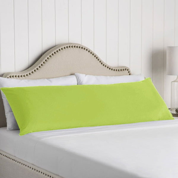 Pillow Cases Artex 100% Cotton Body Pillowcase Chartreuse