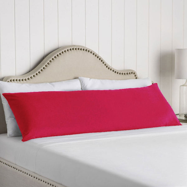 Pillow Cases Artex 100% Cotton Body Pillowcase Hot Pink