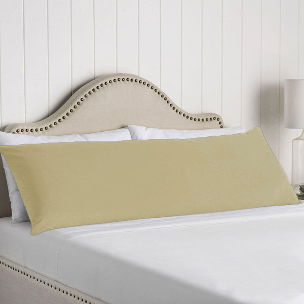 Pillow Cases Artex 100% Cotton Body Pillowcase Light Taupe