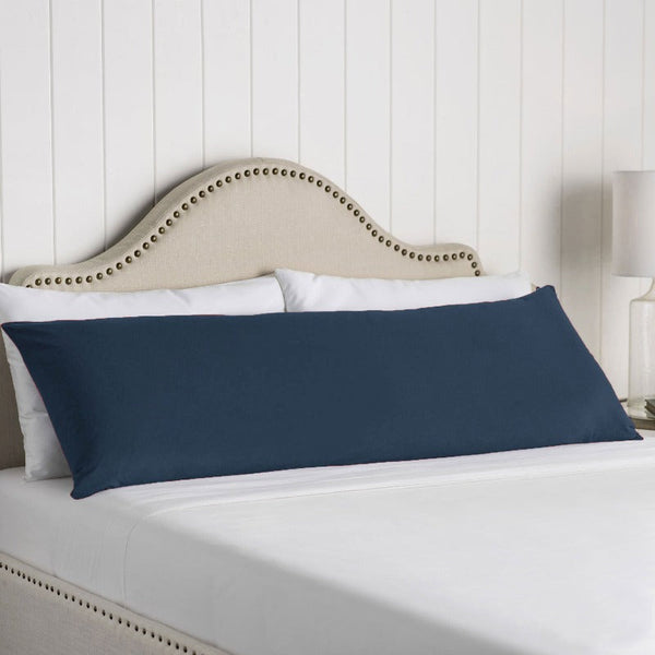 Pillow Cases Artex 100% Cotton Body Pillowcase Navy